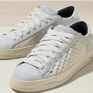 New with Box P448 Suede Crochet Sneakers Size 41